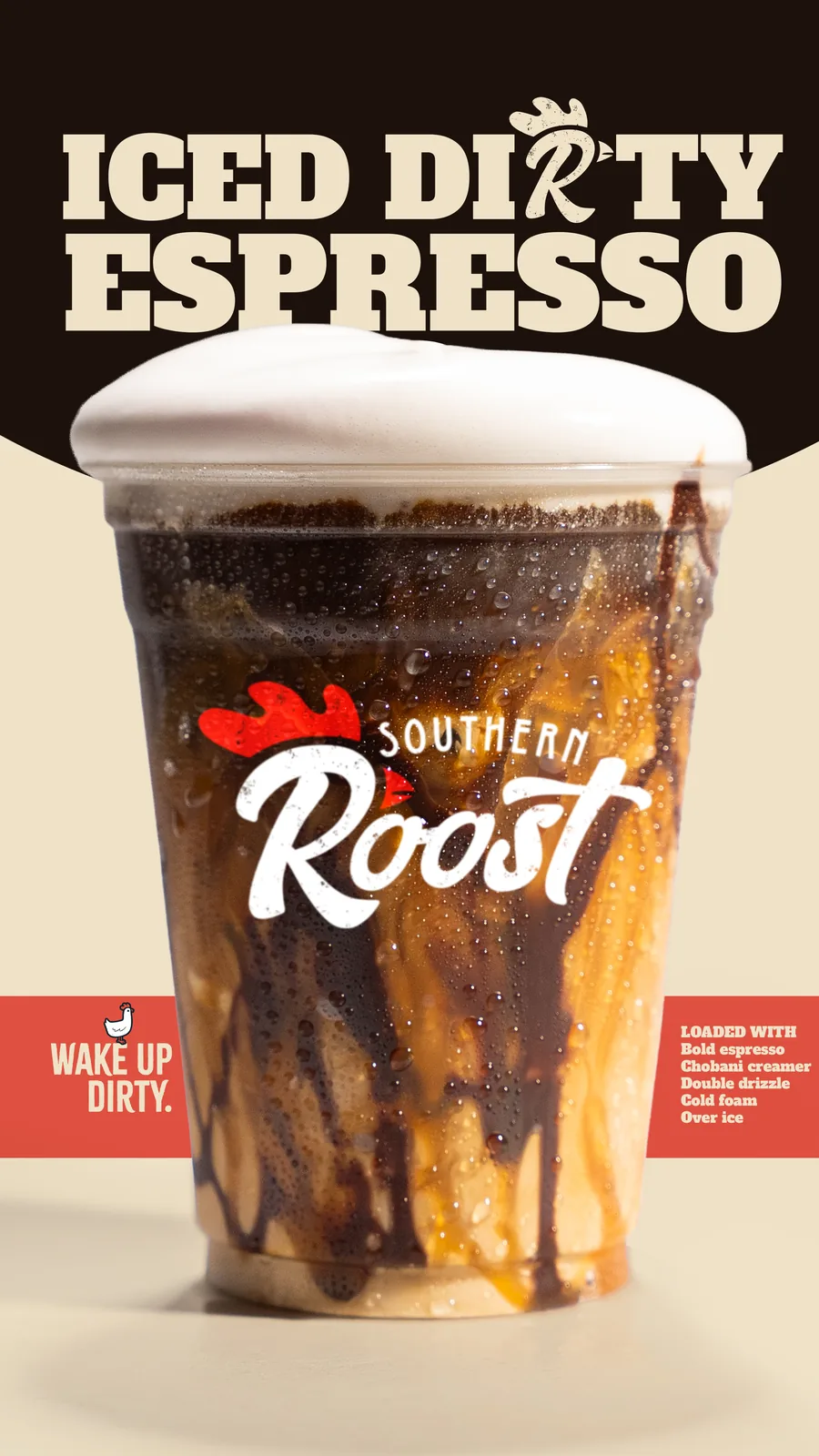 Iced Dirty Espresso digital panel