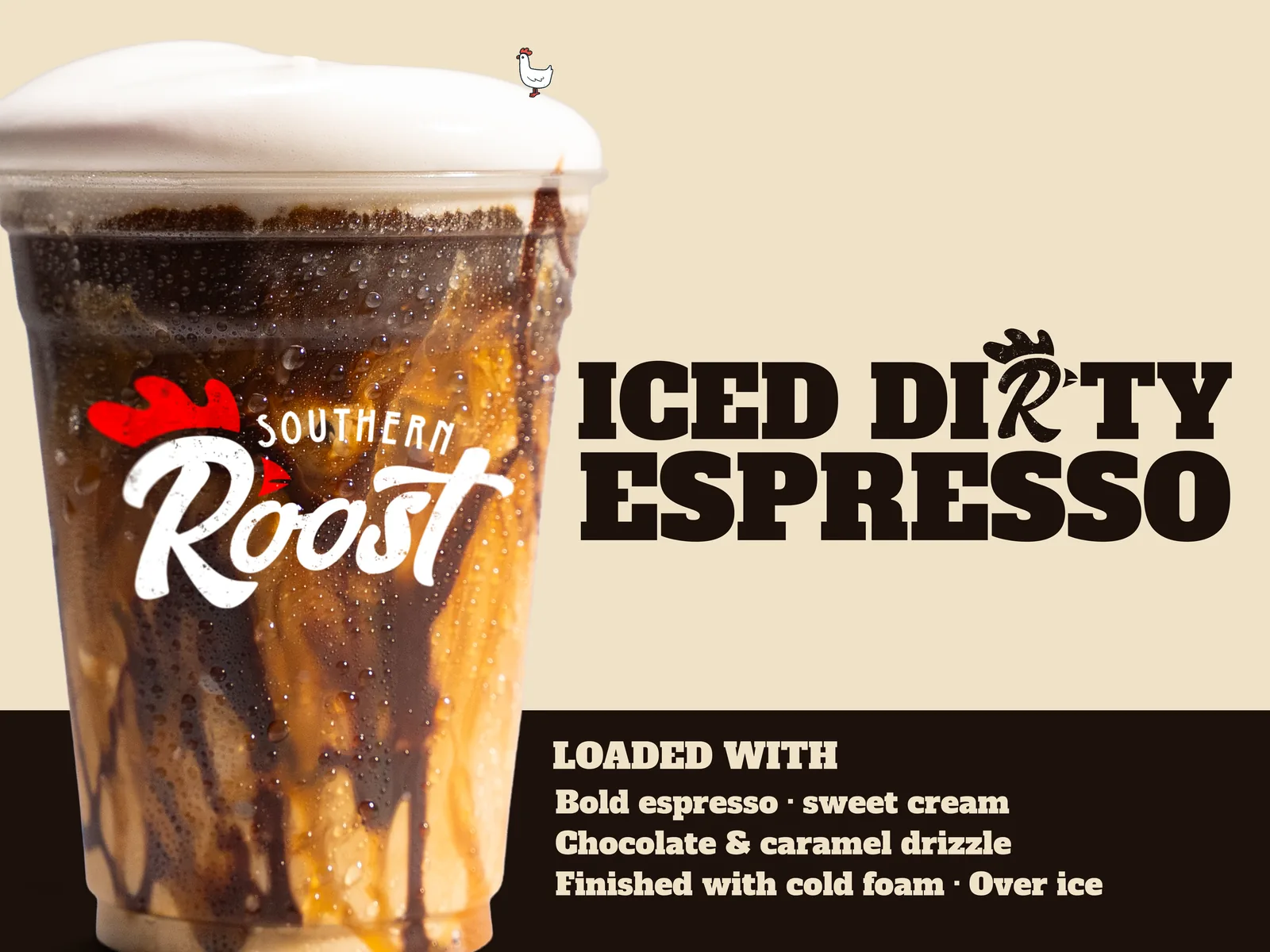 Iced Dirty Espresso yard sign