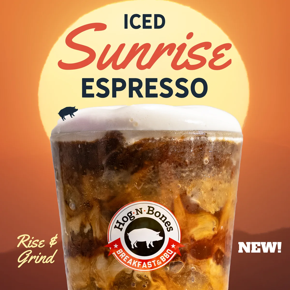 Iced Sunrise Espresso social square