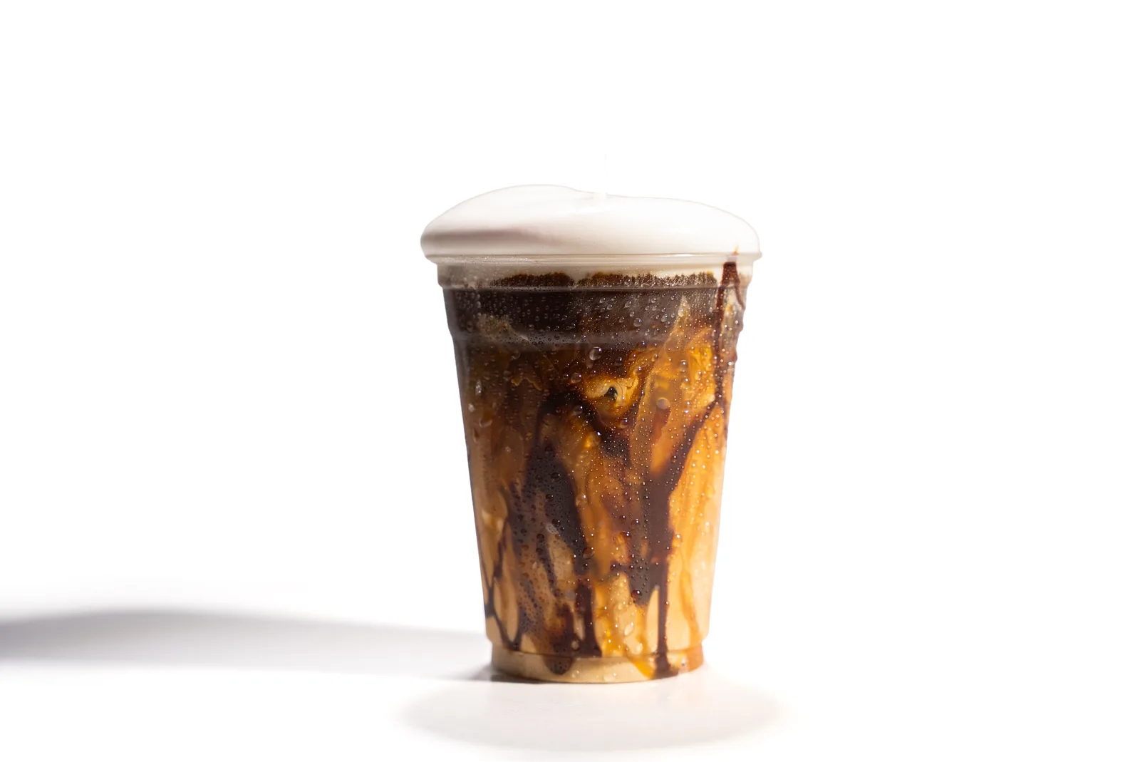 Iced Dirty Espresso cup on white